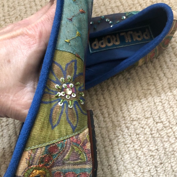 COPY - Women’s PaulRopp, Brocade multi colored ballet flats. Made in Bali. - Picture 4 of 6